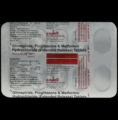 Accuglim MP 1mg/500mg/15mg Tablet