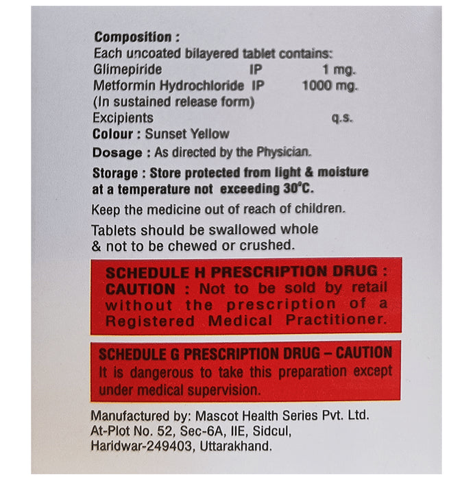 Acmeglim-M1 Forte Tablet SR