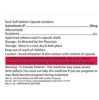 Acnedoq 20 Soft Gelatin Capsule