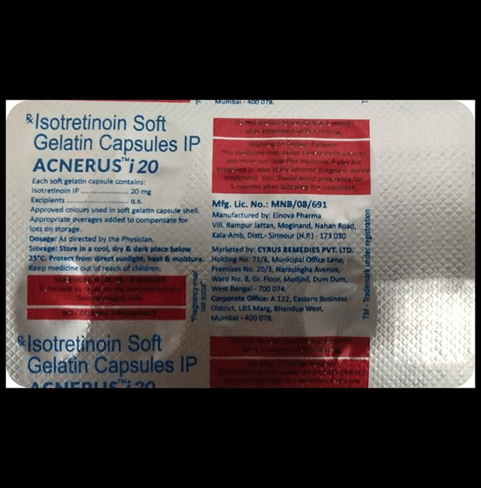 Acnerus I 20 Soft Gelatin Capsule