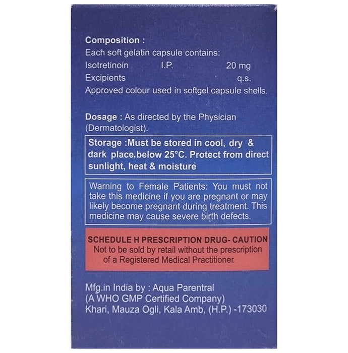 Acnetoin-I 20mg Capsule