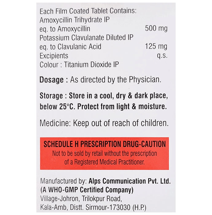 Acocin-CV 625 Tablet