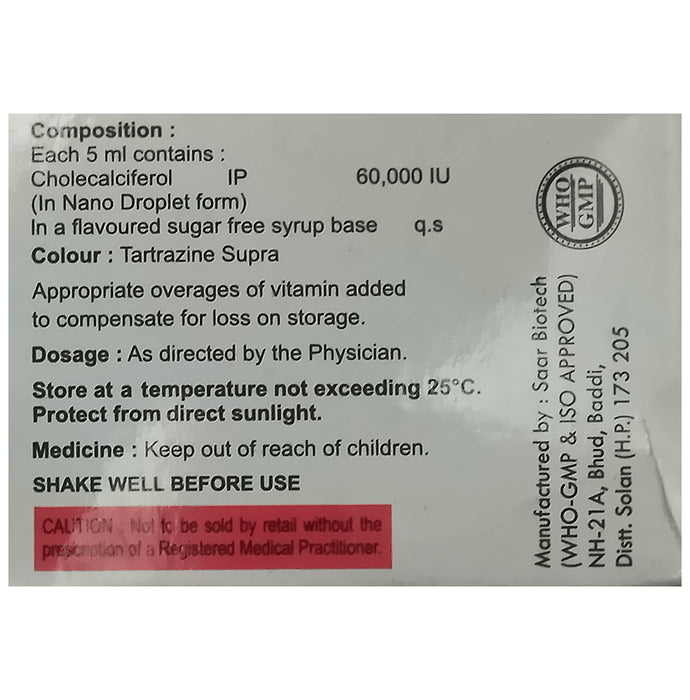 Actinic Nano Shots (5ml Each) Orange Flavour Sugar Free