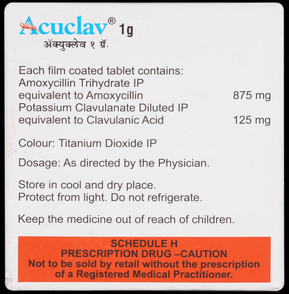Acuclav 1000mg Tablet