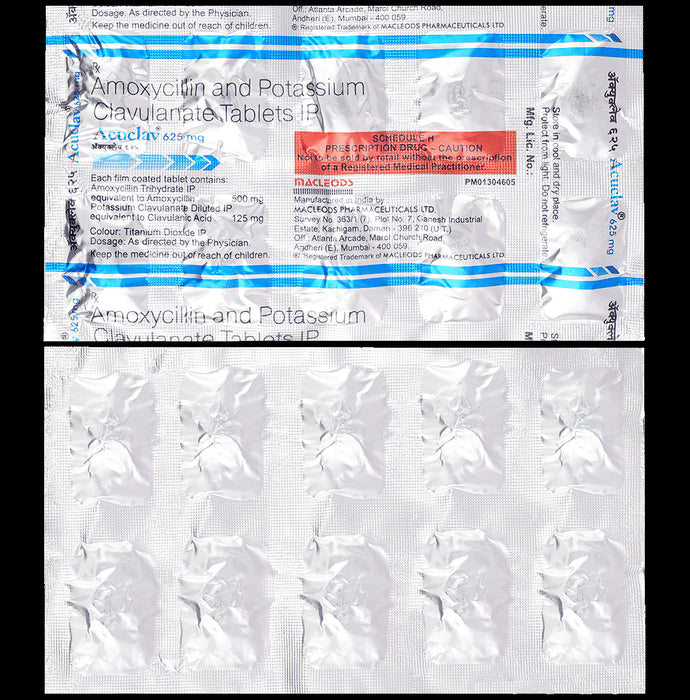 Acuclav 625 Tablet - Classic Derma