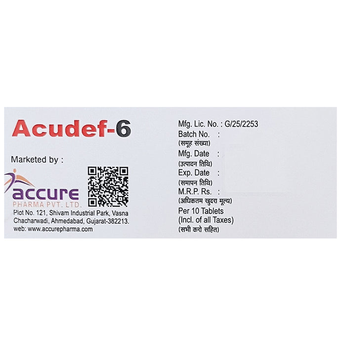 Acudef 6 Tablet