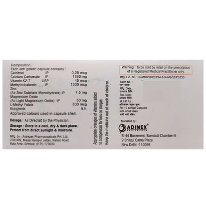 Adbone-K2 Softgel Capsule