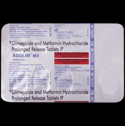 Adglim M 3mg/500mg Tablet PR