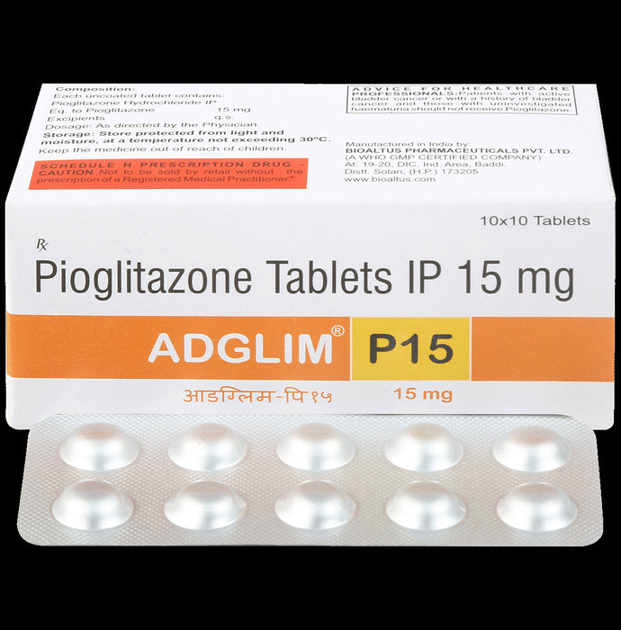Adglim P 15mg Tablet - Classic Derma