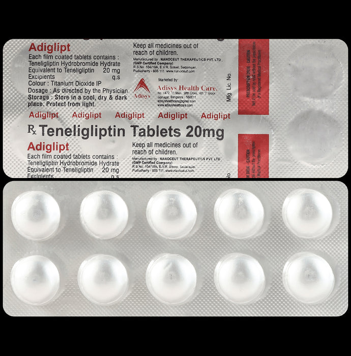 Adiglipt 20mg Tablet - Classic Derma