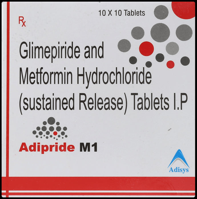 Adipride M 1mg/500mg Tablet SR