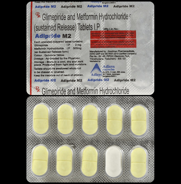 Adipride M 2mg/500mg Tablet SR - Classic Derma