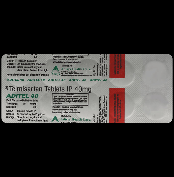 Aditel 40mg Tablet