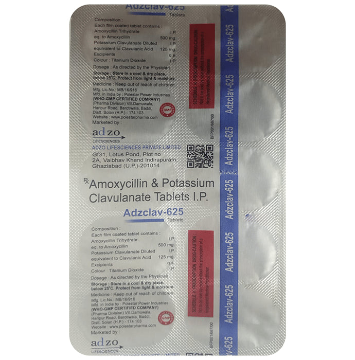 Adzclav 625 Tablet