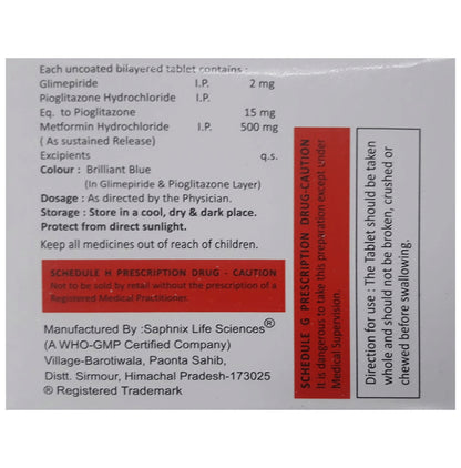 Adzomet PG 2 Tablet SR