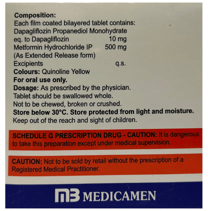 Affodapa M 10/500 Tablet ER