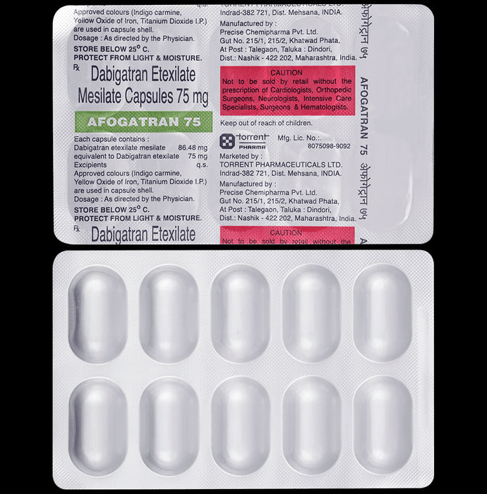 Afogatran 75mg Capsule - Classic Derma