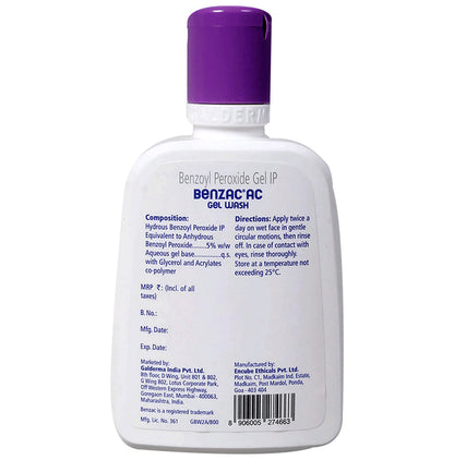 Benzac AC Gel Wash