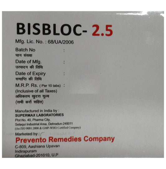 Bisbloc 2.5 Tablet - Classic Derma