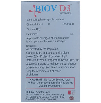 Biov-D3 Softgel Capsule