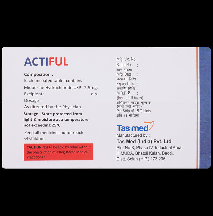 Actiful 2.5mg Tablet