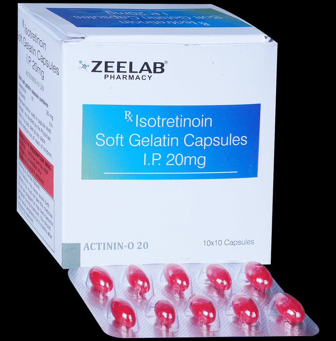 Actinin O 20mg Soft Gelatin Capsule - Classic Derma
